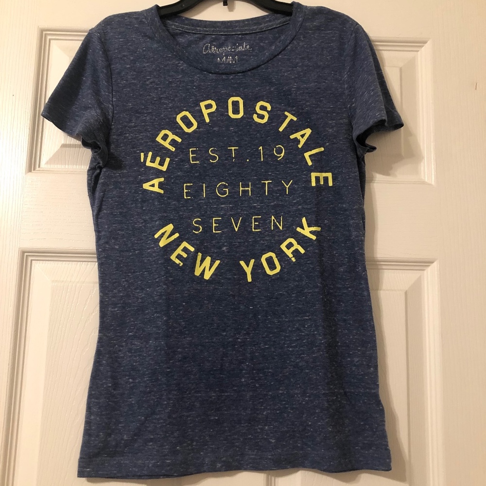 Aeropostale New York Navy Blue Junior Medium T-shirt